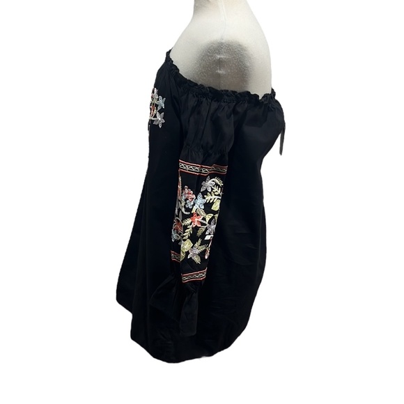 Free People Fleur du Jour Embroidered Mini Dress W/Pockets NWT Sz M (Ove… - Picture 5 of 7